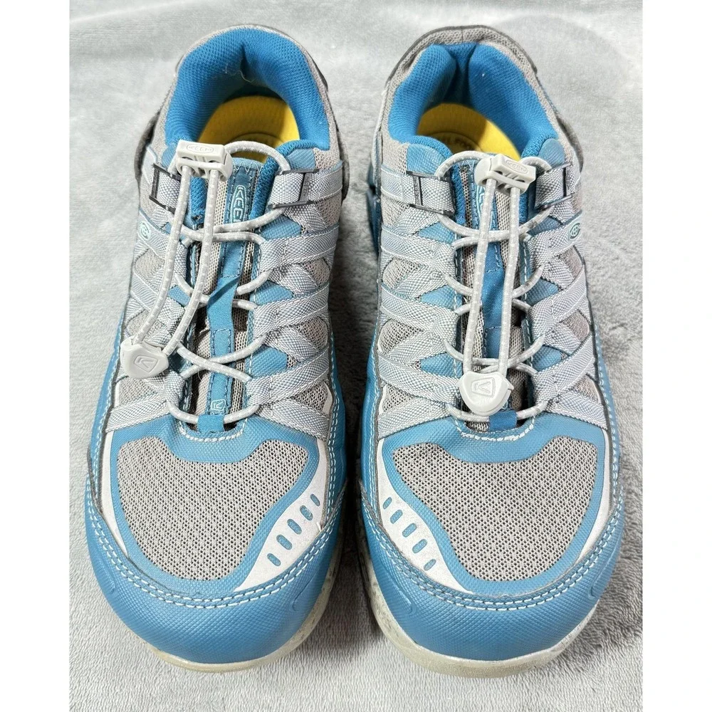 Keen Shoes Womens Size 8.5 Blue Gray ESD Slip Resistant Safety Work 1017074M‎